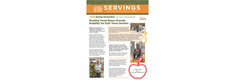 Spring 2025 Servings Newsletter Spotlight